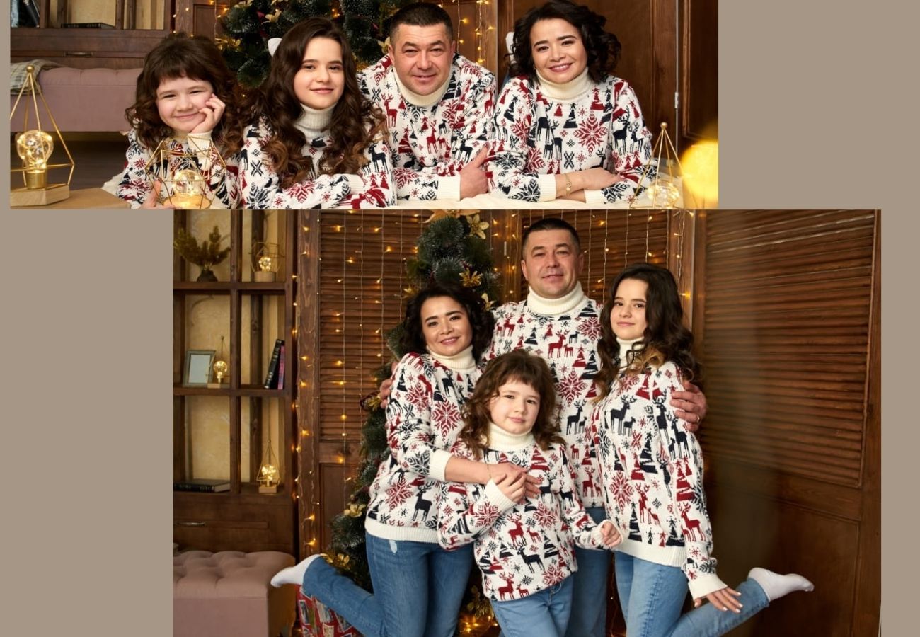 фотографии и отзывы покупателей odinakovaya.ru, одинаковые свитера для всей семьи, Family look, новогодний свитер